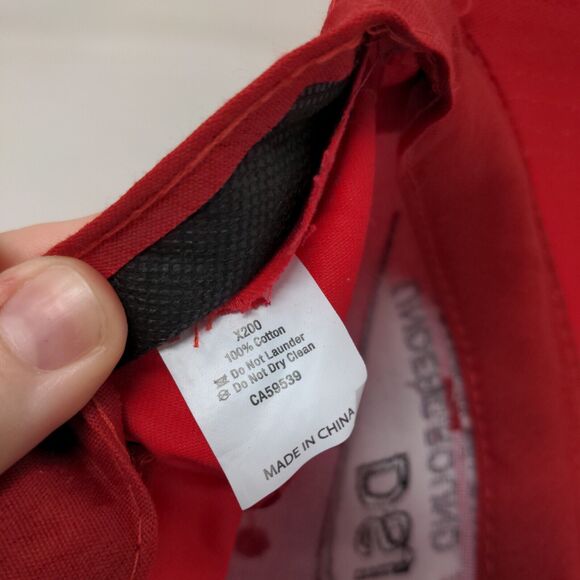 DSI Underground Men's Strapback Hat Red Embroidered Logo Sandvik Company - Picture 8 of 8